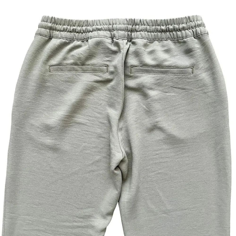 H&M L.O.G.G.‎ Womens Light Olive Green Elastic Waist Joggers Pants w/Pockets 8